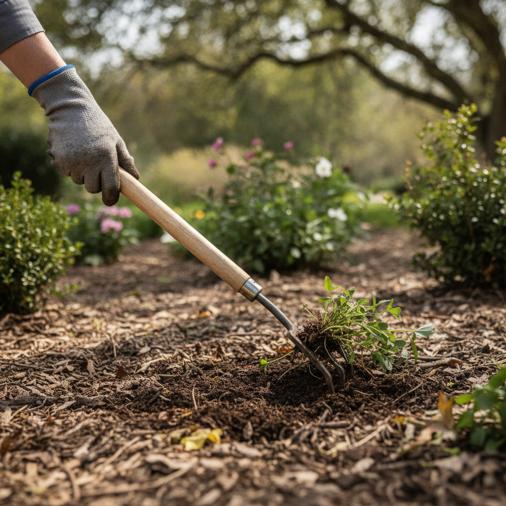 weed control no peoples faces just hand
